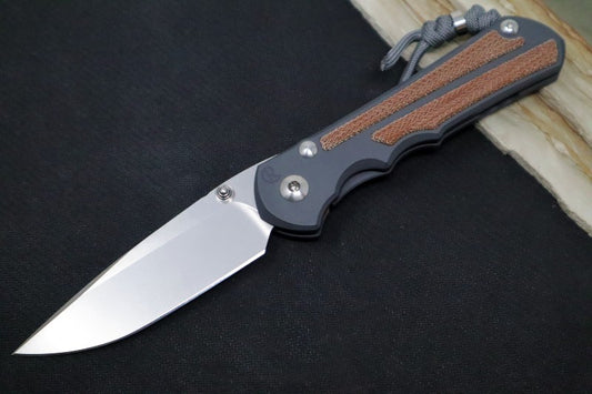 Chris Reeve Knives Large Inkosi NWK Blade Show West Exclusive - Drop Point Blade / Magnacut / Springfield Grey Cerakote Handle / Natural Micarta / Grey Lanyard with Bead LIN-1014