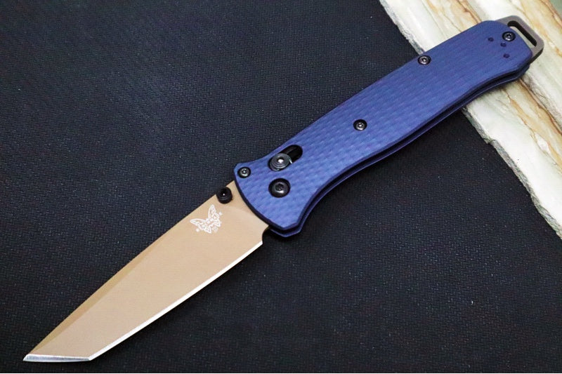 Benchmade 537FE-02 Bailout - CPM-M4 Steel / Tanto Blade/ Crater Blue Aluminum Handle