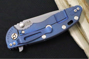 Rick Hinderer Knives XM-18 - 3.5" Spanto Blade / Stonewash Finish / Black G-10 & Battle Blue Titanium Handle - Northwest Knives