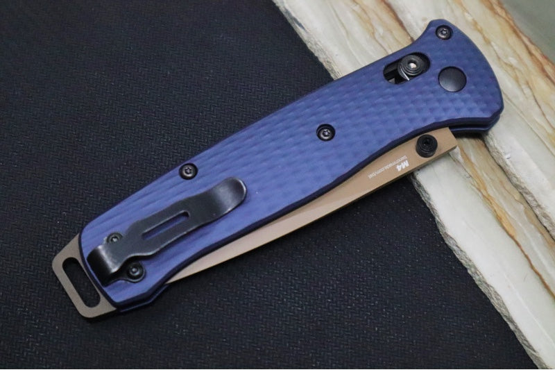Benchmade 537FE-02 Bailout - CPM-M4 Steel / Tanto Blade/ Crater Blue Aluminum Handle