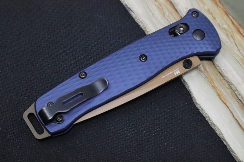 Benchmade 537FE-02 Bailout - CPM-M4 Steel / Tanto Blade/ Crater Blue Aluminum Handle - Northwest Knives