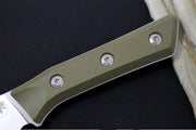 Microtech Boning Knife - M390MK Steel / Stonewashed Finish / OD Green G-10 Handle 3100-10OD - Northwest Knives