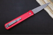 Pro Tech Godfather Auto - Red Anodized Aluminum Handle / Blasted Bead Blade 920-Red - Northwest Knives