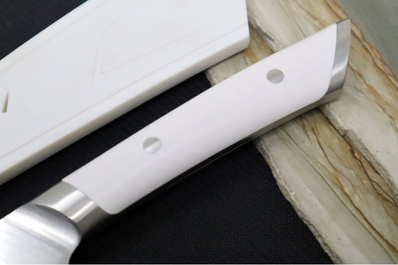 Cangshan Cutlery Helena Series 5.5" Utility Knife - Forged German X50CrMoV15 Steel - White Polymer Handle 504135