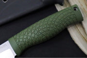 Boker Bronco Mini Flat Grind - Forest Green TPE (Thermoplastic Elastomer) Handle / CPM-3V Steel / Drop Point Blade 121501 - Northwest Knives
