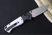 Benchmade 593GY-02 PSK Personal Survival Kit Assisted Open - Elmax Steel / Gunmetal Gray Cerakote finish / Storm Gray Grivory Handle & Tempest Gray Grivory Bolster - Northwest Knives