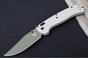 Benchmade 15536GN-01 Taggedout Manual Folder - Elmax Steel / Clip Point Blade / Tan Grivory Handle - Northwest Knives