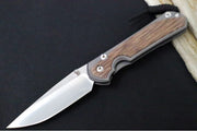 Chris Reeve Large Sebenza 31 Polished & Glass Blasted - Drop Point Blade / CPM-Magnacut Steel / Natural Micarta Inlay L31-1242 - Northwest Knives