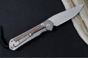 Chris Reeve Large Sebenza 31 Polished & Glass Blasted - Drop Point Blade / CPM-Magnacut Steel / Natural Micarta Inlay L31-1242 - Northwest Knives