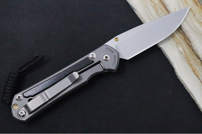 Chris Reeve Knives Small Sebenza 31 - Drop Point Blade in CPM-Magnacut / Bog Oak Inlay (A1)