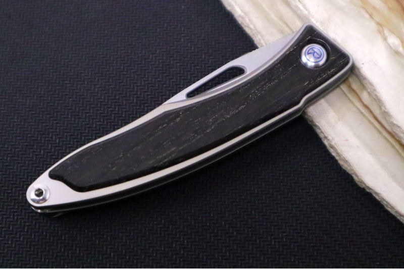 Chris Reeve Mnandi Gentleman's Knife - Bog Oak - CPM-Magnacut Blade (A1) MNA-1000