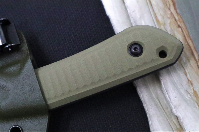 Schwarz Designs Overland X - OD Green G-10 Handle / Magnacut Blade / Black Cerakote Finish / OD Green Kydex Sheath
