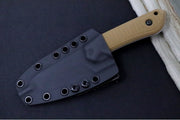 Schwarz Designs Overland X - Coyote Tan G-10 Handle / CPM-Magnacut Steel / Stonewash Finish / Black Kydex Sheath - Northwest Knives