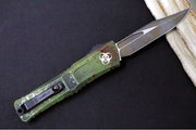 Microtech Combat Troodon OTF Gen III Outbreak - Darkwash Finish / Bowie Blade / Outbreak Cerakoted Aluminum Handle - 1146-1OBDS - Northwest Knives