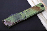Microtech Combat Troodon OTF Gen III Outbreak - Darkwash Finish / Bowie Blade / Outbreak Cerakoted Aluminum Handle - 1146-1OBDS - Northwest Knives
