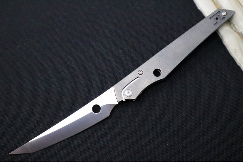 Spyderco COBOL SLipIt - Full TItanium Handle / M390 Steel / Upsweep Blade C273TIP - Northwest Knives