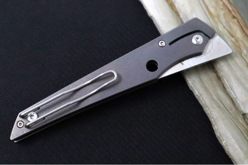 Spyderco COBOL SLipIt - Full TItanium Handle / M390 Steel / Upsweep Blade C273TIP - Northwest Knives