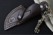 Muela Knives MOUSE-7M Fixed Blade - Brown Jute MIcarta Handle / X50CrMoV15 Stainless Blade / Leather Sheath - Northwest Knives