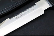Muela Knives Mirage-20 Fixed Blade - Black Rubber Handle / Satin 440 Stainless Blade / Black Leather Sheath - Northwest Knives