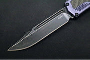 Guardian Tactical Scout OTF - Gray Anodized Aluminum & Black Carbon Fiber Handle / Dark Stonewashed Clip Point Blade 142611 - Northwest Knives