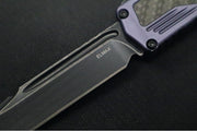 Guardian Tactical Scout OTF - Gray Anodized Aluminum & Black Carbon Fiber Handle / Dark Stonewashed Clip Point Blade 142611 - Northwest Knives