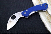 Spyderco Balance SPRINT RUN  - Blue G-10 Handle / CPM-SPY27 Steel / Satin Finish / Downturned Blade C141GPCBL - Northwest Knives