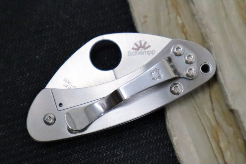 Spyderco Balance SPRINT RUN  - Blue G-10 Handle / CPM-SPY27 Steel / Satin Finish / Downturned Blade C141GPCBL