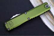Microtech Ultratech Gen IV OTF - Stonewash Finish / Dagger Blade / OD Green Anodized Aluminum Handle 11224-10OD - Northwest Knives