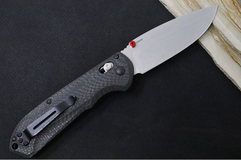 Benchmade 560-3 Freek - CPM-S90V Steel / Drop Point Blade / Black Carbon Fiber Handle - Northwest Knives