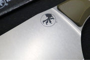 Microtech Santoku Knife - M390MK Steel / Stonewashed Finish / OD Green G-10 Handle 3200-10OD - Northwest Knives