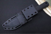 Reiff Knives F5 GEN2 Fixed Blade - Black Canvas Micarta Handle / CPM-Magnacut Steel / Stonewashed Drop Point Blade / Black Kydex Sheath - Northwest Knives