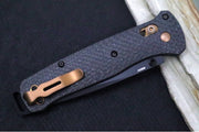 Benchmade 537-10 Bailout - CPM-S90V Steel / Tanto Blade/ Stonewash Finish / Black Carbon Fiber Handle with Bronze Accents - Northwest Knives