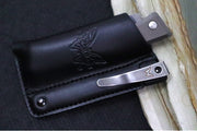 Benchmade 315 Successor - M390 Steel / Spearpoint Blade/ Satin Finish / Crater Blue Anodized Aluminum & Ash Grey Aluminum Bolsters - Northwest Knives