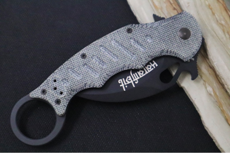 Fox Knives Karambit - Black Micarta Handle / N690Co Blade / Emerson Wave - 479MIB