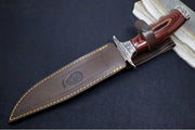 Muela Knives SARRIO-19R Fixed Blade - Pakkawood Handle / Satin X50CrMoV15 Stainless Bowie Blade / Leather Sheath - Northwest Knives