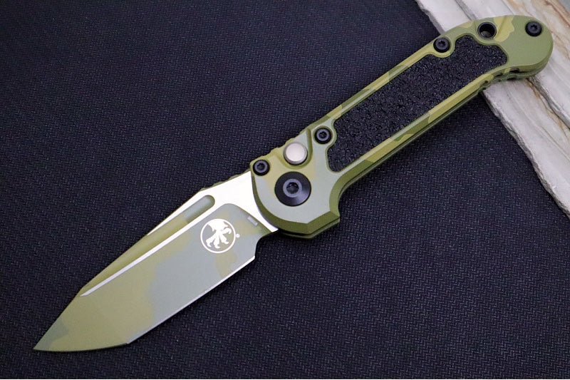 Microtech L.U.D.T Gen III Signature Series - Bazooka Camo Finished Blade / Tanto Blade / M390MK Steel / Bazooka Camo Cerakoted Aluminum Handle - 1136-1BOCS-Z4
