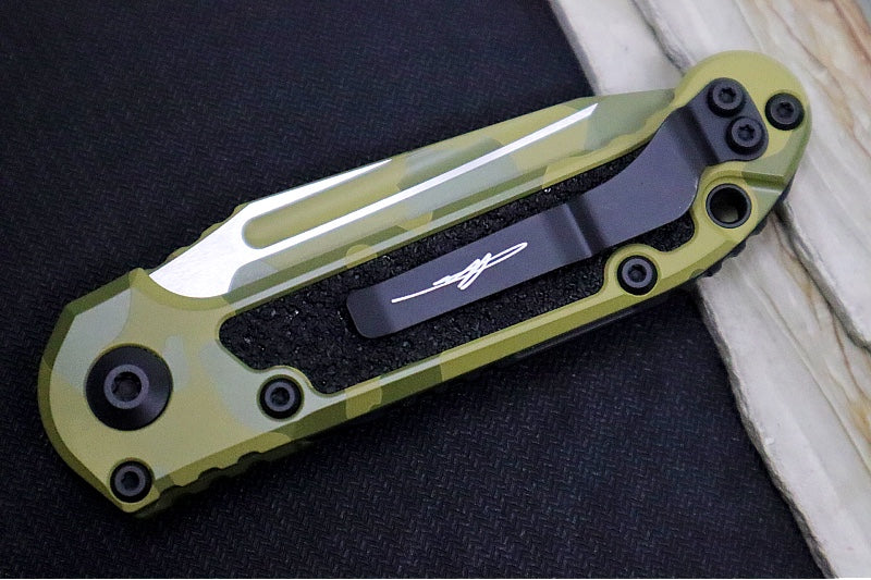 Microtech L.U.D.T Gen III Signature Series - Bazooka Camo Finished Blade / Tanto Blade / M390MK Steel / Bazooka Camo Cerakoted Aluminum Handle - 1136-1BOCS-Z4