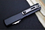 Microtech Ultratech Gen IV OTF - Stonewash Finish / Dagger Blade / Black Anodized Aluminum Handle 11224-10 - Northwest Knives