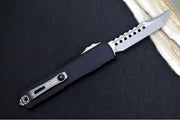 Microtech Ultratech ZBP (Zero Blade Play) OTF Signature Series - Apocalyptic Finish / Hellhound Blade / Black Anodized Aluminum Handle 1119-10APS - Northwest Knives