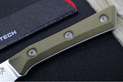 Microtech Paring Knife - M390MK Steel / Stonewashed Finish / OD Green G-10 Handle 3500-10OD - Northwest Knives