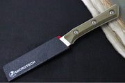 Microtech Paring Knife - M390MK Steel / Stonewashed Finish / OD Green G-10 Handle 3500-10OD - Northwest Knives