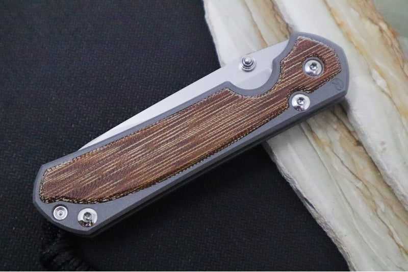 Chris Reeve Knives Small Sebenza 31 - Insingo / Natural Canvas Micarta Inlay / Magnacut Steel S31-1222