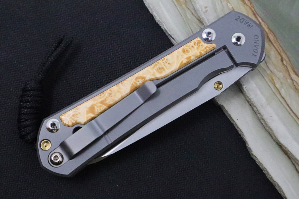 Chris Reeve Large Sebenza 31 - Insingo Blade / Box Elder Inlay / CPM-Magnacut Steel (A2) L31-1126