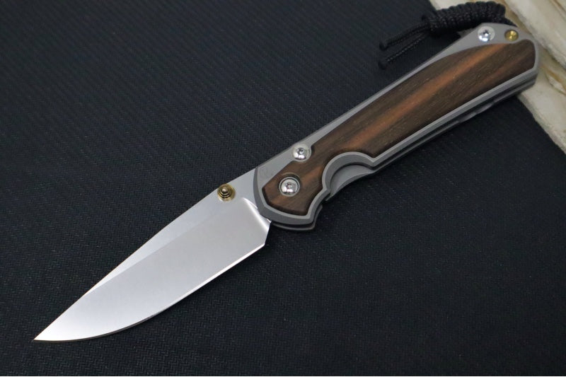 Chris Reeve Large Sebenza 31 - Drop Point Blade /  Macassar Ebony Inlay / CPM-Magnacut (A1) L31-1116
