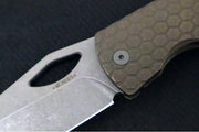 McNees Knives 3.75" DX Dixon - CPM-Magnacut Steel / Drop Point / Bronzed Anodized Honeycomb Titanium Handle & Stonewashed Hardware - Northwest Knives