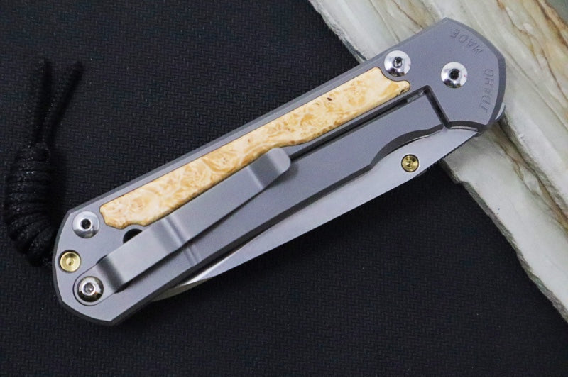 Chris Reeve Large Sebenza 31 - Insingo Blade / Box Elder Inlay / CPM-Magnacut Steel (A4) L31-1126