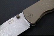 McNees Knives PM Mac2 3.5" BJIG Folding Knife - CPM-Magnacut Steel / Drop Point / Bronzed Anodized Titanium Handle & Bronze Atomic Anodized Hardware - Northwest Knives