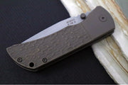 McNees Knives PM Mac2 3.5" BJIG Folding Knife - CPM-Magnacut Steel / Drop Point / Bronzed Anodized Titanium Handle & Bronze Atomic Anodized Hardware - Northwest Knives