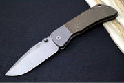 McNees Knives PM Mac2 3.5" BJIG Folding Knife - CPM-Magnacut Steel / Drop Point / Bronzed Anodized Titanium Handle & Stonewashed Hardware - Northwest Knives