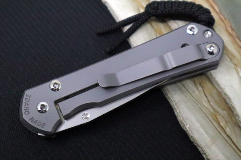 Chris Reeve Knives Small Sebenza 31 LEFT HAND Forever Flag CGG - Full Titanium Handle with Forever Flag Graphic / CPM-Magnacut Blade S31-1691